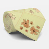 Vintage-Blumenmuster-Krawatte Krawatte (Gerollt)