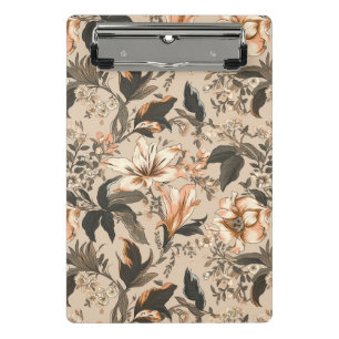 Vintage-Blumenmuster-Mini-Clip-Board Mini Klemmbrett