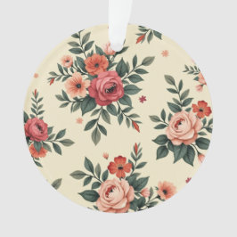 Vintage Blumenmuster mit klassischer Eleganz Ornament