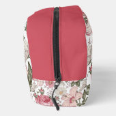 Vintage-Blumenmuster mit Rosen Waschbeutel (Rechts)