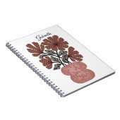 Vintage Blumenmuster Notizblock (Rechte Seite)