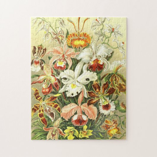 Vintage Blumenmuster Puzzle (Vertikal)