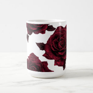 Vintage-Blumenmuster Romantische Rosen-Botanik A Kaffeetasse