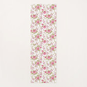 Vintage Blumenmuster-Rose Yogamatte (Vorderseite)