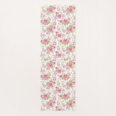 Vintage Blumenmuster-Rose Yogamatte (Rückseite)