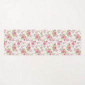 Vintage Blumenmuster-Rose Yogamatte (Vorderseite (Horizontal))