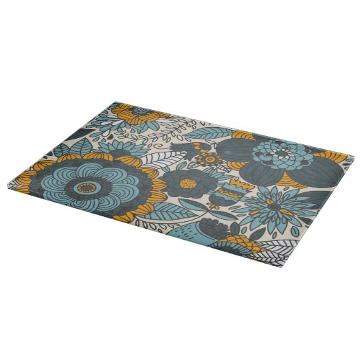 Vintage-Blumenmuster Schneidebrett (Ecke)