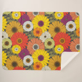 Vintage-Blumenmuster Sherpadecke (Vorderseite (Horizontal))