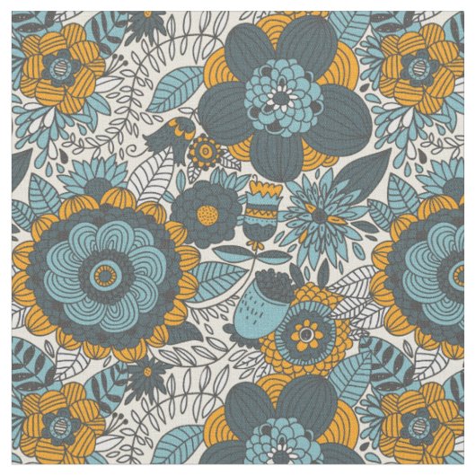 Vintage-Blumenmuster Stoff (Nahaufnahme)