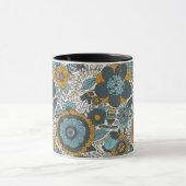 Vintage-Blumenmuster Tasse (Zentrum)