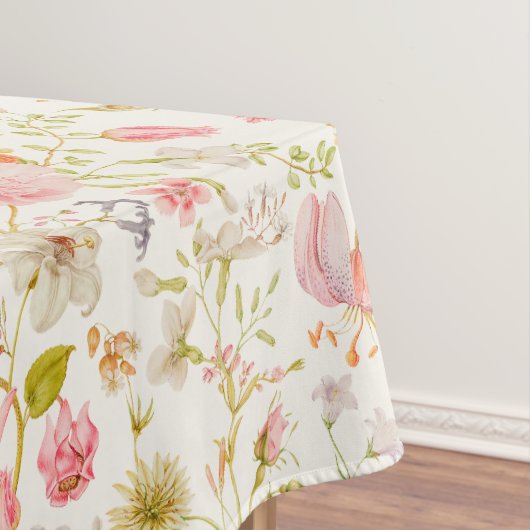 Vintage-Blumenmuster Tischdecke (Beispiel)