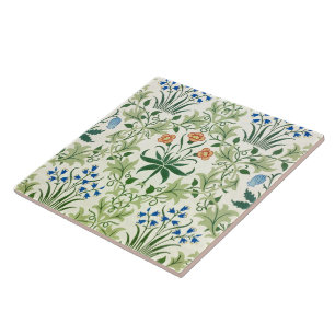 Vintage-Blumenmuster William Morris Fliese