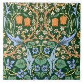 Vintage-Blumenmuster William Morris Fliese (Vorderseite)