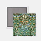 Vintage-Blumenmuster William Morris Magnet (Vorderseite/Rückseite)