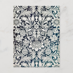 Vintage-Blumenmuster, William Morris Postkarte