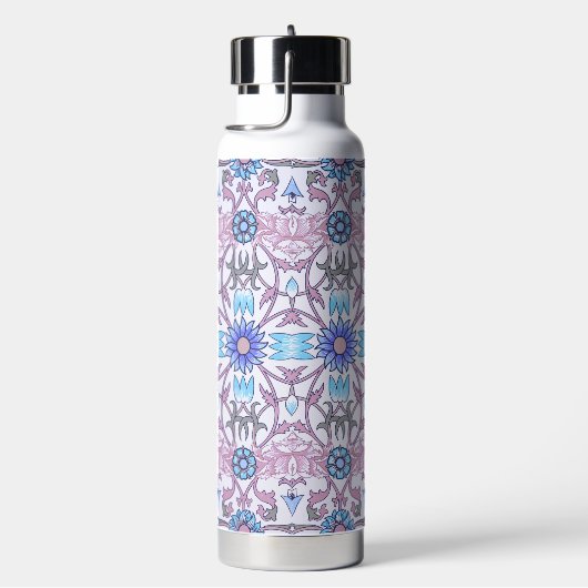Vintage-Blumenmuster, William Morris Trinkflasche (rechts)