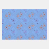 Vintage-Blumenmuster-Wrap-Papierbögen Geschenkpapier Set (Vorderseite 3)