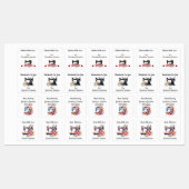 Vintage Blumennähmaschine Etiketten (Blatt)