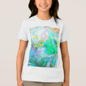 Vintage Blumennatur - Romantischer Wiese Boho Tri-Blend Shirt (Vorderseite)