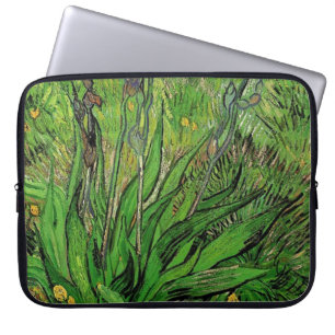 Vintage-Blumenölmalerei, Iris von Van Gogh Laptopschutzhülle