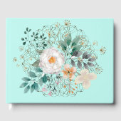 Vintage Blumenordnung Gästebuch (Vorderseite)