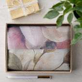 Vintage Blumenpeony Bouquet Soft Pink Decoupage Seidenpapier (Geschenk)