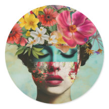 Vintage-Blumenporträt 