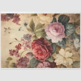 Vintage Blumenpracht in kräftigen Farben Eternal B Seidenpapier