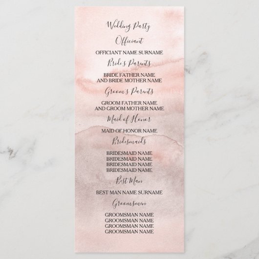 Vintage Blumenprogramme Programm (Rückseite)