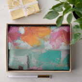 Vintage Blumenradfahrerin Dekoupage Seidenpapier (Geschenk)