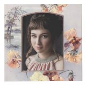 Vintage Blumenrahmen Foto Cube Würfel (Rechts)