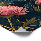 Vintage Blumenreiz Poster (Ecke)
