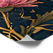 Vintage Blumenreiz Poster (Ecke)