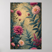 Vintage Blumenreiz Poster (Vorne)