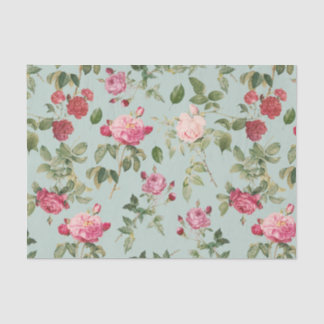 Vintage Blumenrosa Rose Seidenpapier
