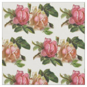 Vintage BlumenRose Stoff (Nahaufnahme)