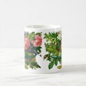 Vintage Blumenrosen, Vase der Blume Kaffeetasse (Mittel)