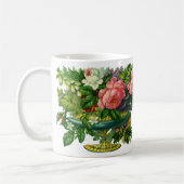Vintage Blumenrosen, Vase der Blume Kaffeetasse (Links)