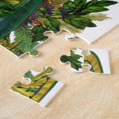 Vintage Blumenrosen, Vase der Blume Puzzle (Seite)