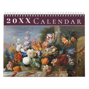 Vintage-Blumensammlung Pfingstrosen Anemone  Kalender