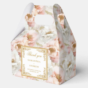 Vintage Blumenschachtel für Elfenbein Geschenkschachtel