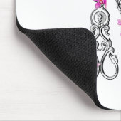 Vintage Blumenschere Friseur Mousepad (Ecke)