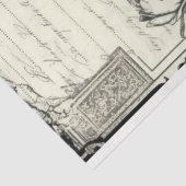 Vintage Blumenschmetterlinge Schwarz-weiß für Küns Seidenpapier (Ausschnitt)