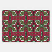 Vintage Blumenschmuck Geschenkpapier Set (Vorderseite)