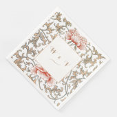 Vintage Blumenschmuck von Owen Jones Serviette (Ecke)