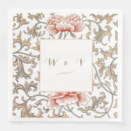 Vintage Blumenschmuck von Owen Jones Serviette