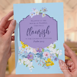 Vintage Blumenschrift Church Bulletin