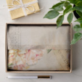 Vintage Blumenschrift drucken Seidenpapier (Geschenk)