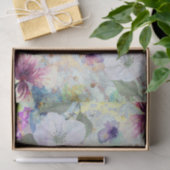 Vintage Blumenschrift in Aquarellschrift Seidenpapier (Geschenk)