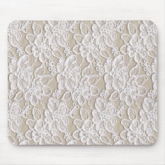 Vintage Blumenspitze Mousepad (Vorne)